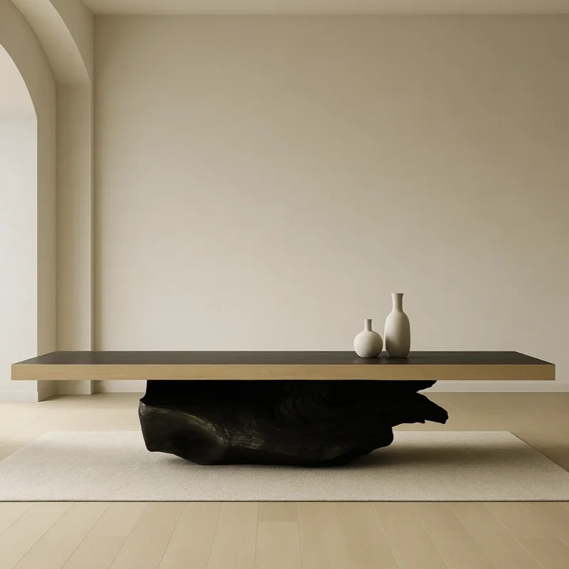 Stolik rzeźbiony Kogen - Plateau