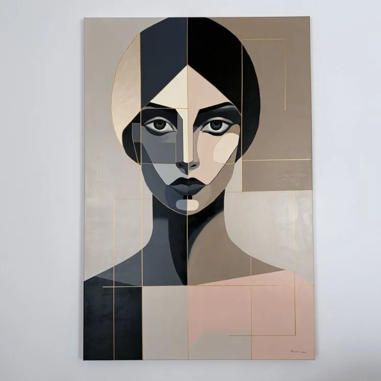 Obraz portret kobiety 'Soul in Shapes' 150x100