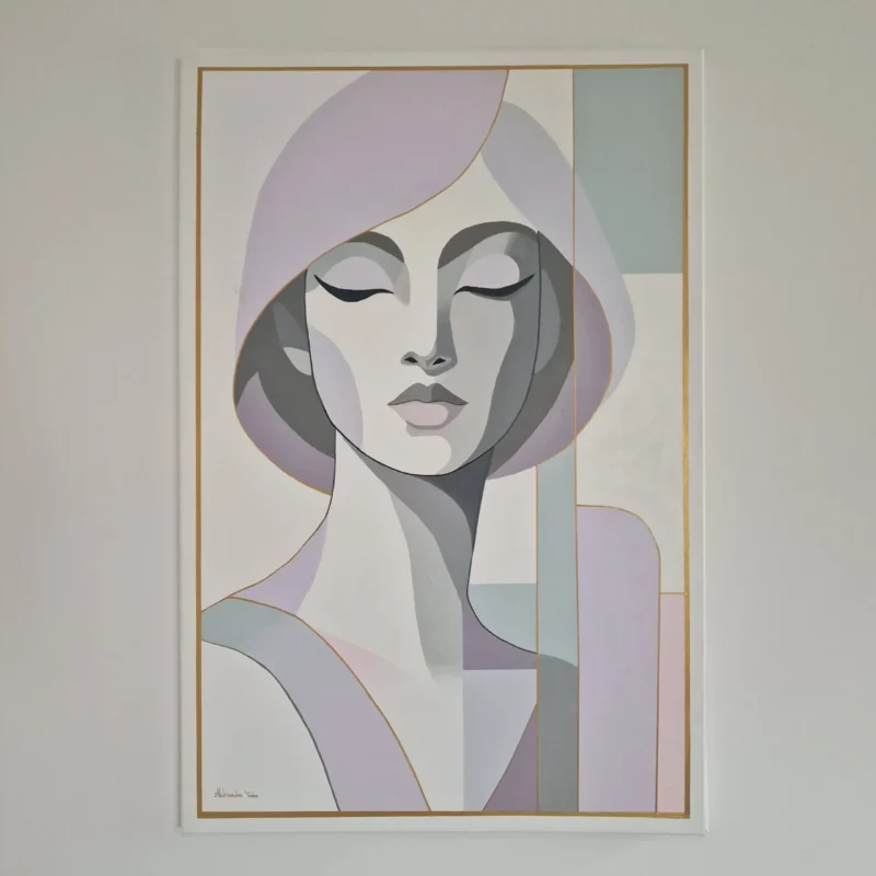 Obraz portret kobiety 'In My Thoughts' 120x80